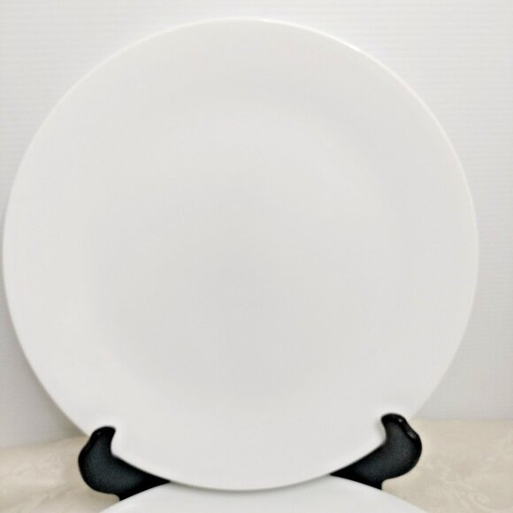 Corelle Temper Glass Set Of 4 Winter Frost White 10 Inch Plate Bos - Picture 1 of 7